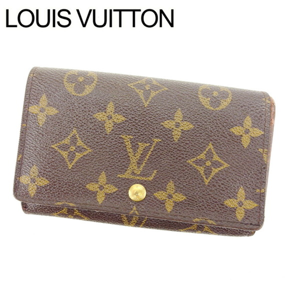 Louis Vuitton Monnaie Vieux Brown Porte bifold Wallet Tresor zipper - Picture 1 of 6